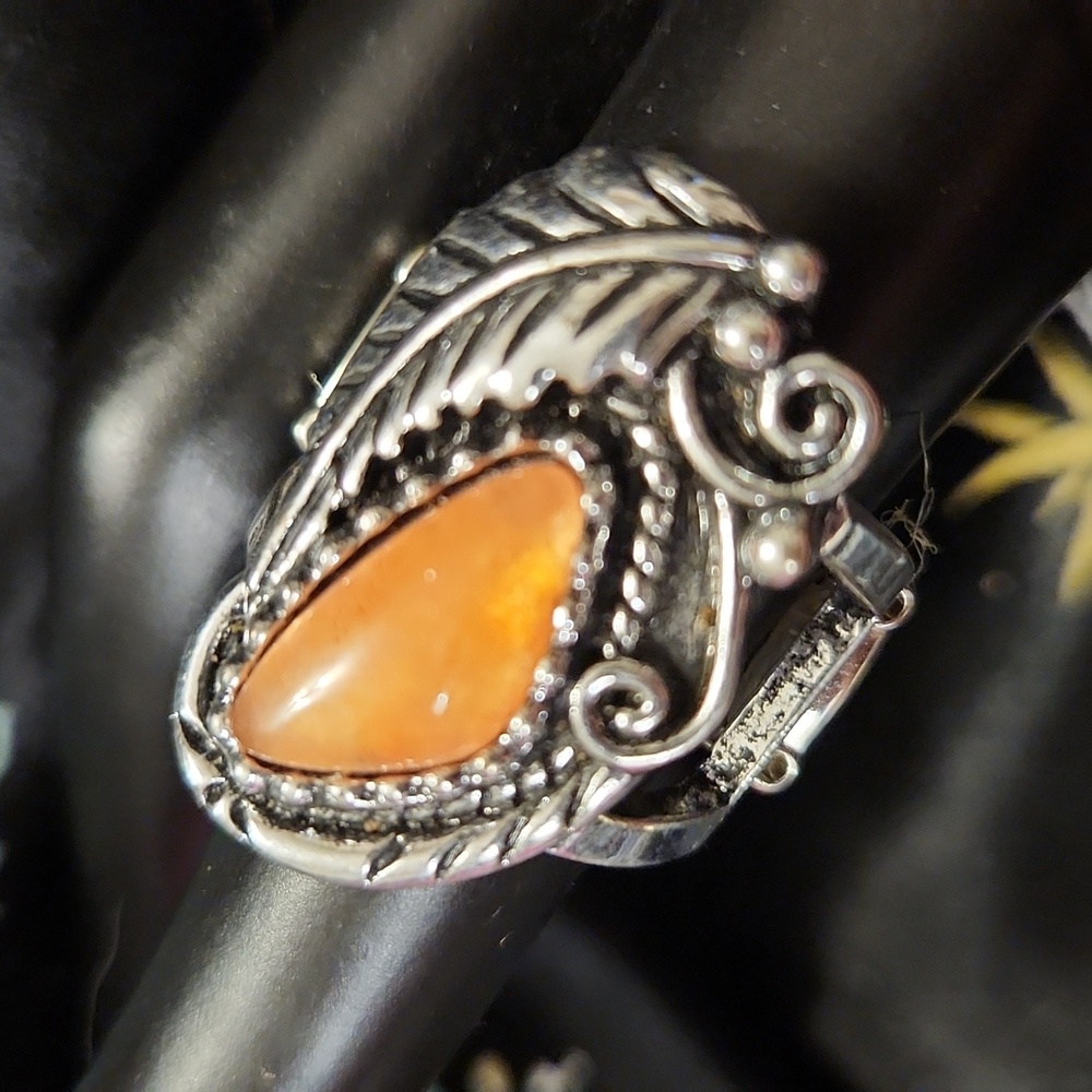 Paparazzi Orange Western  Ring - 123